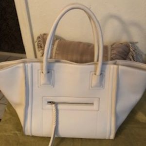 Women Forever 21 Beige Faux Leather Handbag